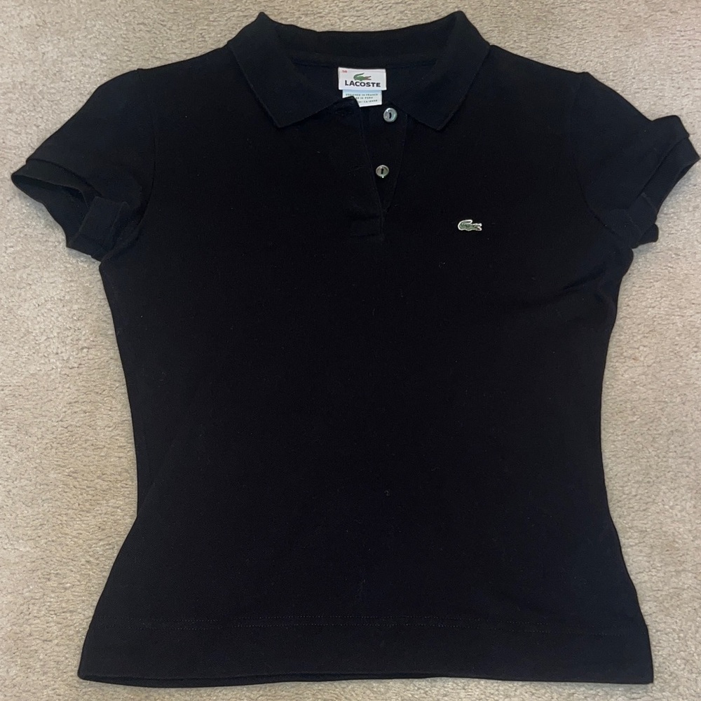 Lacoste Women's Black Polo
